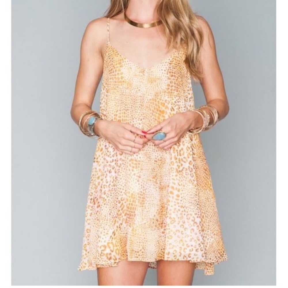SMYM Animal Print Mini Dress Size XS